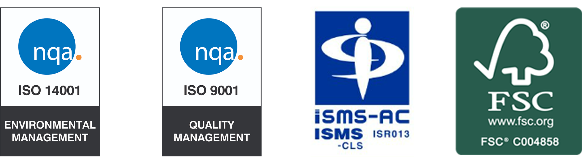 環境・情報セキュリティ・品質マネジメント等多様な認証を取得